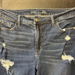 Old navy distressed skinny jeans
